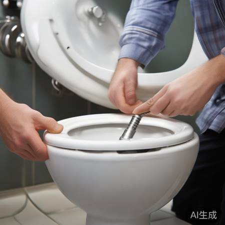 安装马桶圈，稳固固定