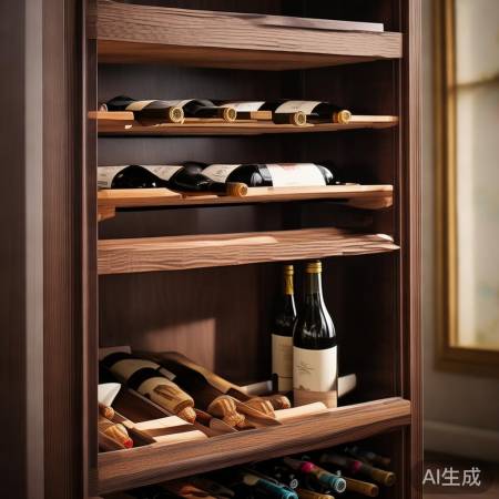 酒柜隔板调适，酒瓶站立舒适